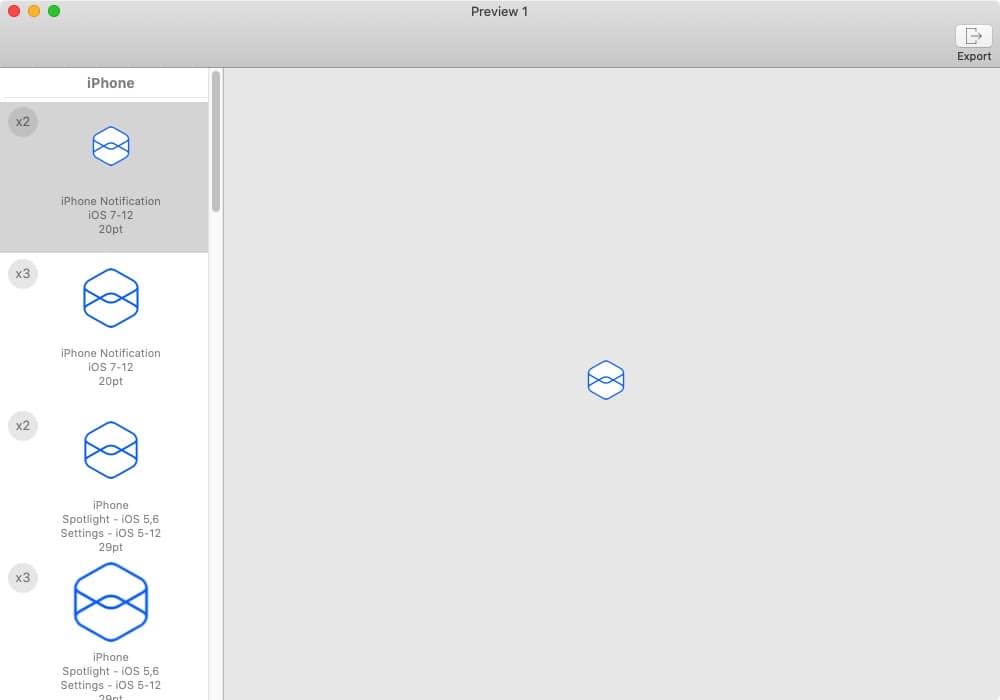 IconKit mac icon图标尺寸导出工具 