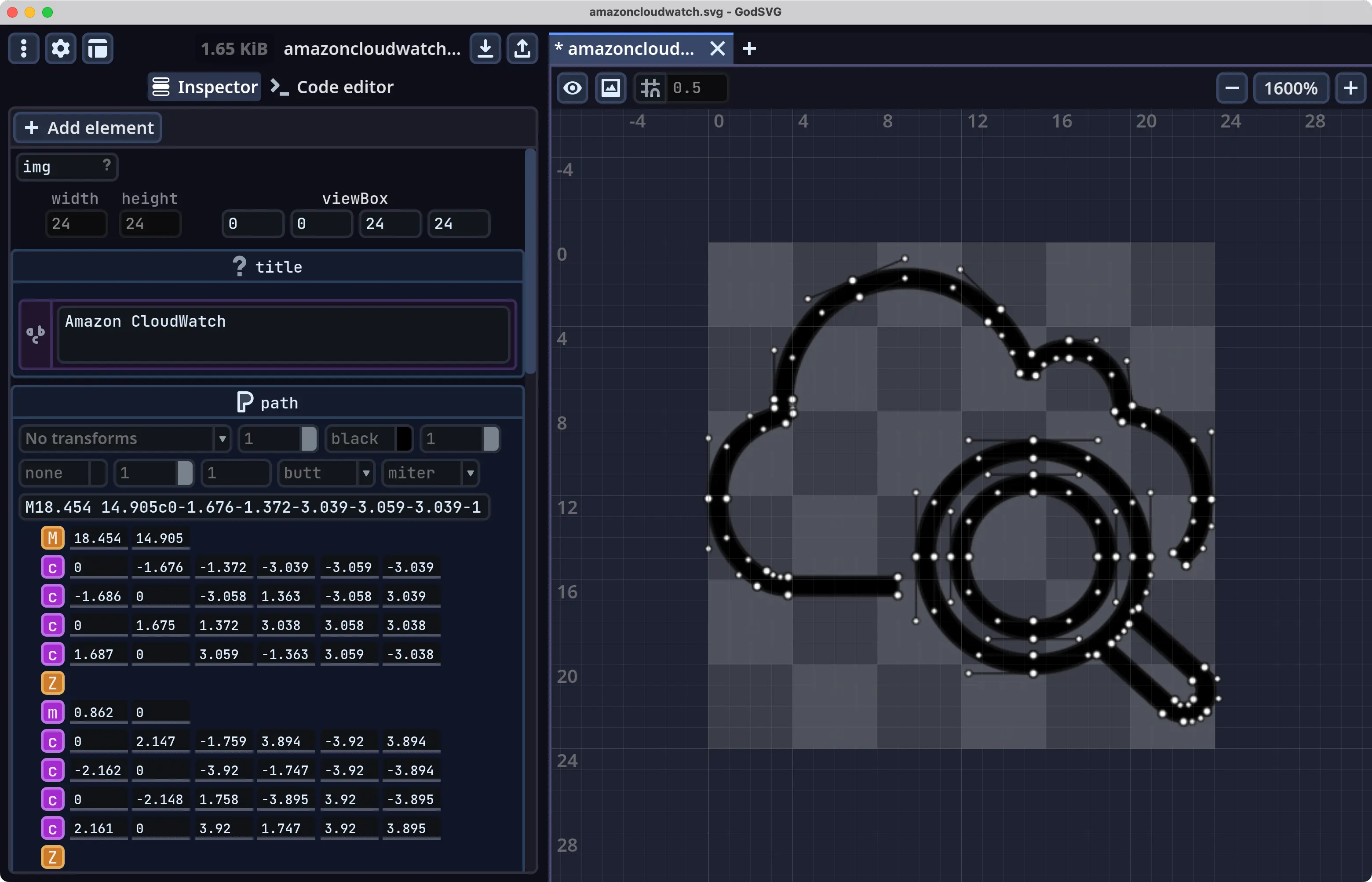 GodSVG for mac 一款结构化的 SVG 编辑器